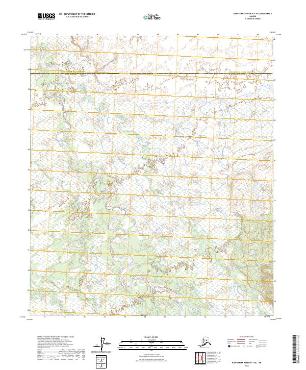 Kantishna River B-1 SE topographic map thumbnail