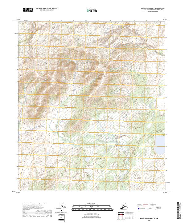 Kantishna River B-3 SE topographic map thumbnail
