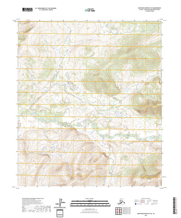 Kantishna River B-5 SE topographic map thumbnail