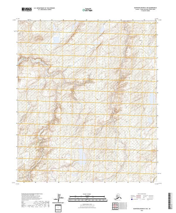 Kantishna River B-3 NE topographic map thumbnail