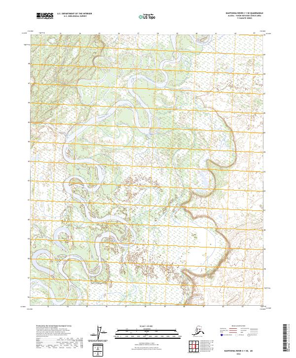 Kantishna River C-1 SE topographic map thumbnail