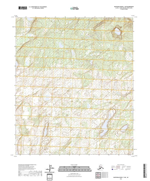 Kantishna River C-1 NW topographic map thumbnail