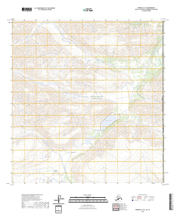 Nabesna A-1 SE topographic map thumbnail