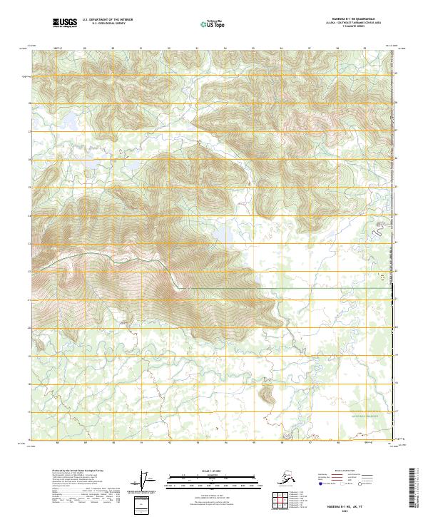 Nabesna B-1 NE topographic map thumbnail