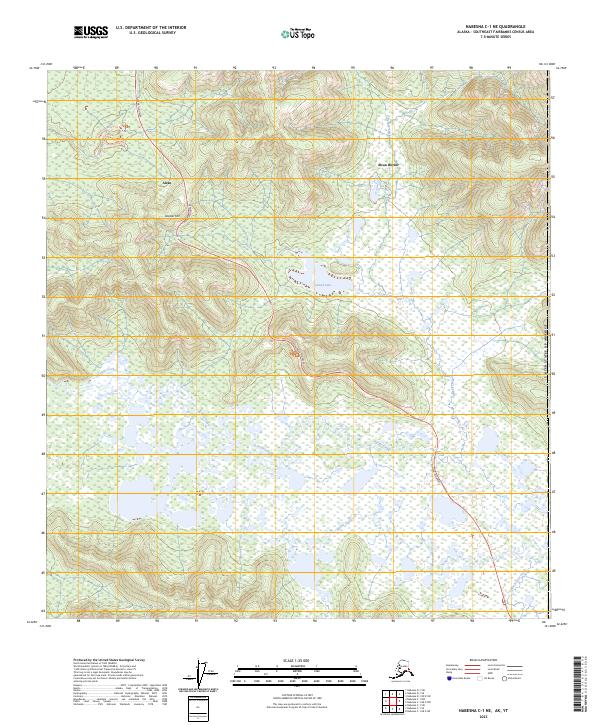 Nabesna C-1 NE topographic map thumbnail