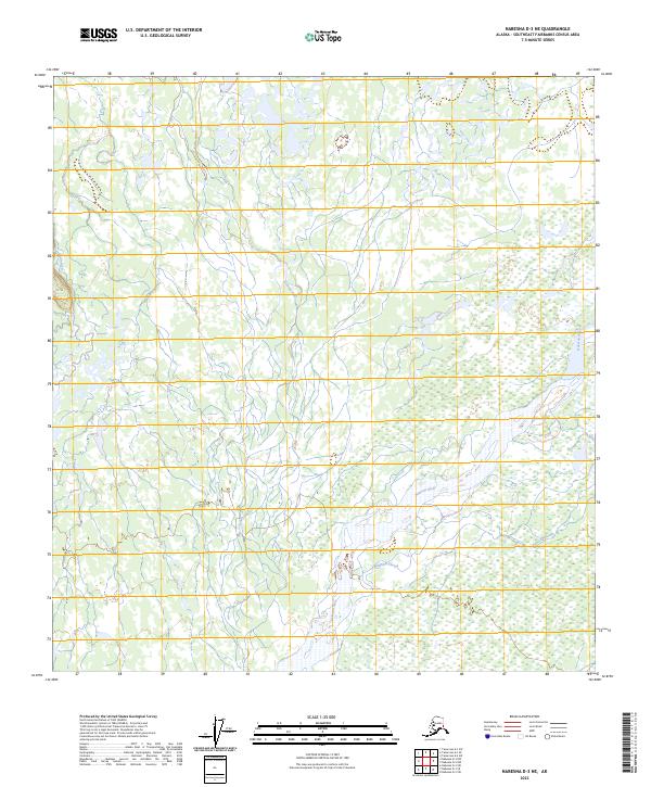 Nabesna D-3 NE topographic map thumbnail
