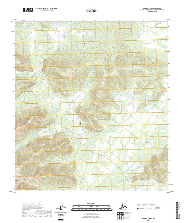 Nabesna D-4 NE topographic map thumbnail