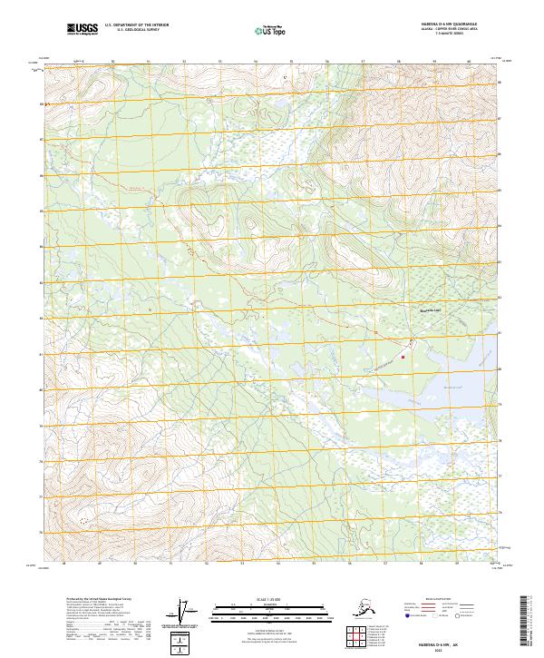 Nabesna D-6 NW topographic map thumbnail