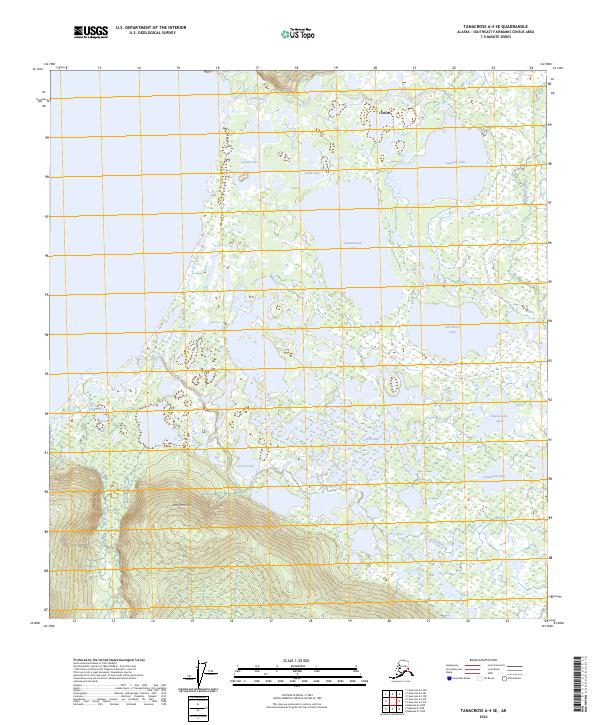 Tanacross A-4 SE topographic map thumbnail