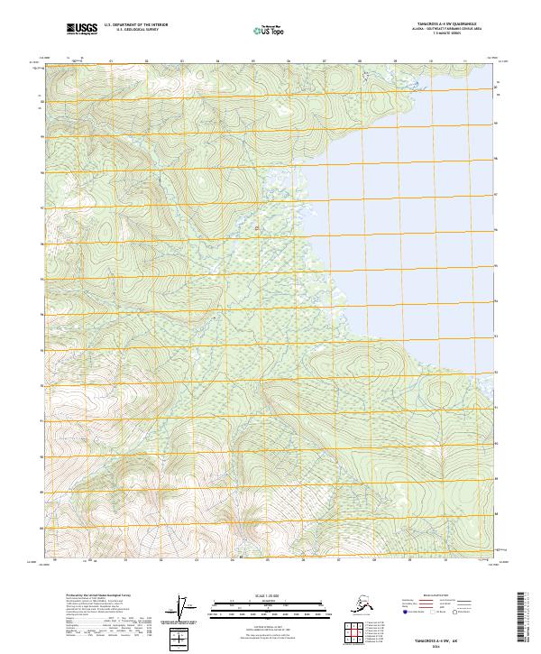Tanacross A-4 SW topographic map thumbnail
