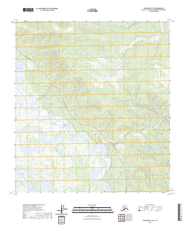 Tanacross A-3 NE topographic map thumbnail