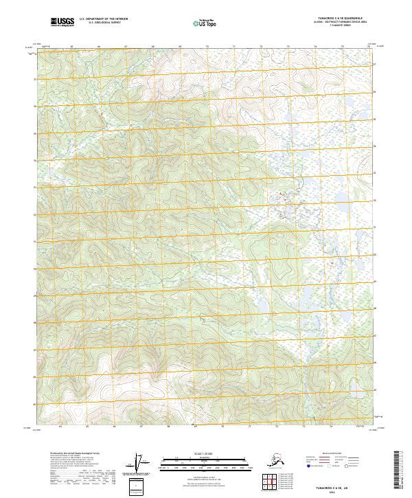 Tanacross C-6 SE topographic map thumbnail