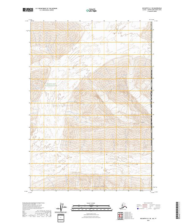 McCarthy A-1 SE 2023 topographic map thumbnail