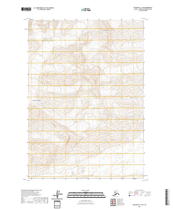 McCarthy A-1 SW 2023 topographic map thumbnail