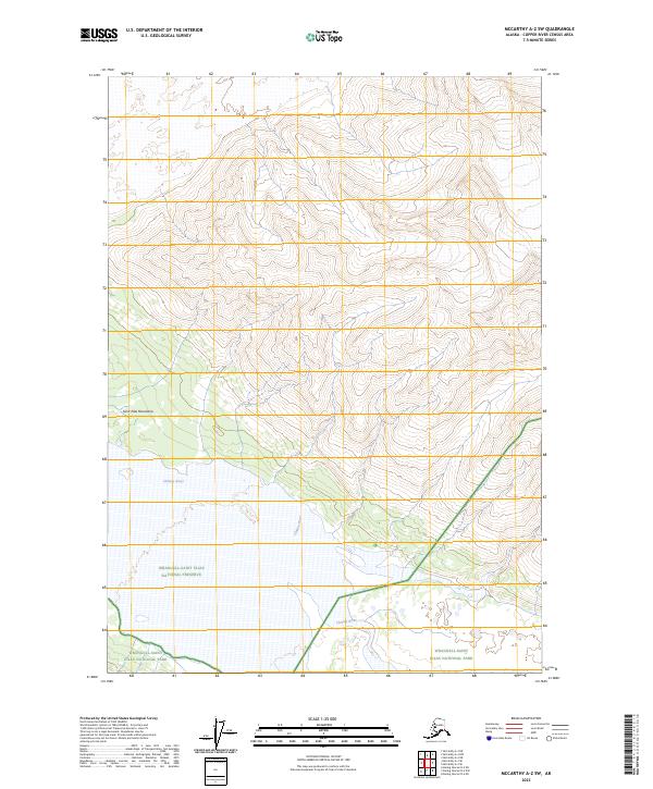 McCarthy A-2 SW 2023 topographic map thumbnail