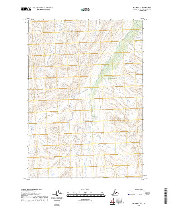 McCarthy A-7 SE topographic map thumbnail