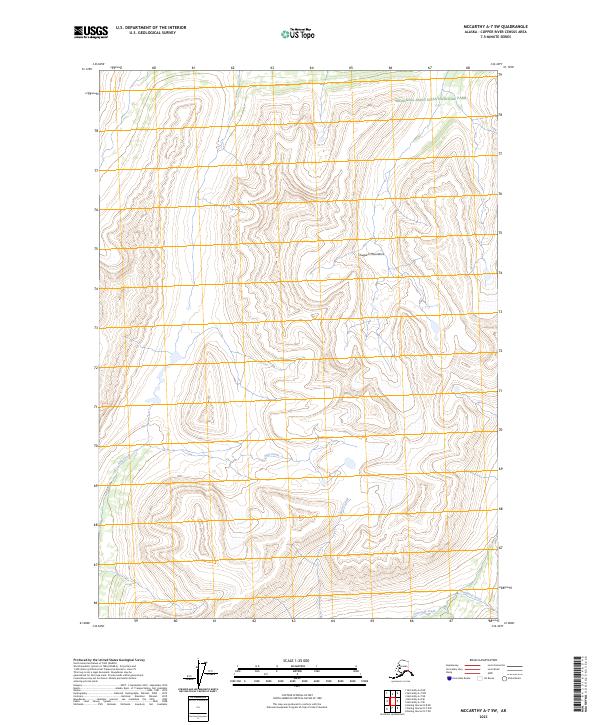 McCarthy A-7 SW 2023 topographic map thumbnail