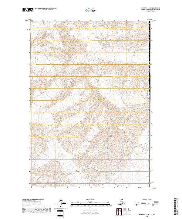 McCarthy A-1 NE topographic map thumbnail