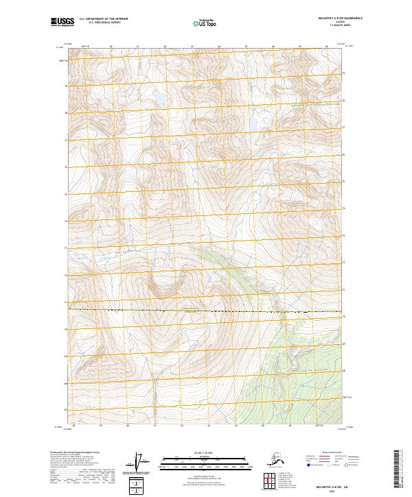 McCarthy A-8 SW topographic map thumbnail