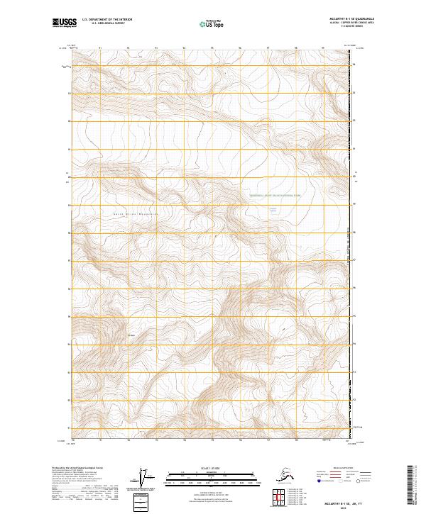 McCarthy B-1 SE 2023 topographic map thumbnail