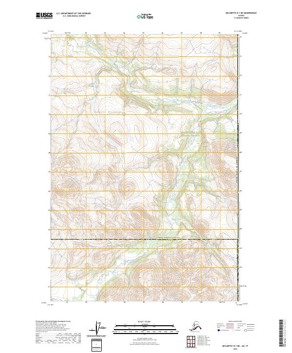 McCarthy D-1 NE 2023 topographic map thumbnail