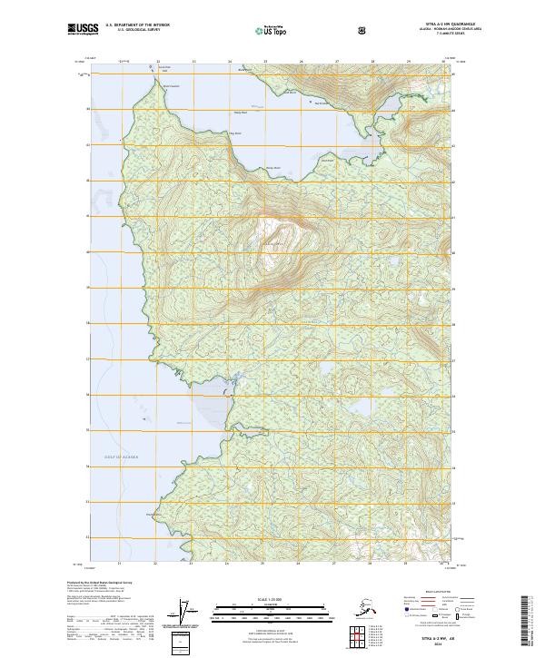Sitka A-2 NW 2024 topographic map thumbnail