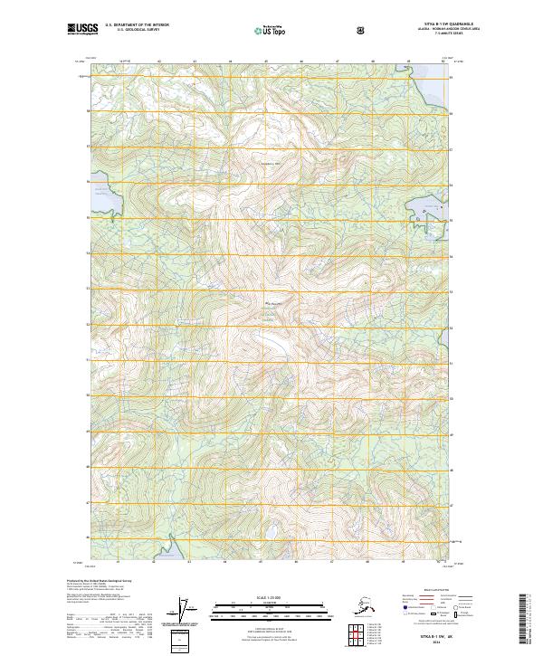 Sitka B-1 SW topographic map thumbnail