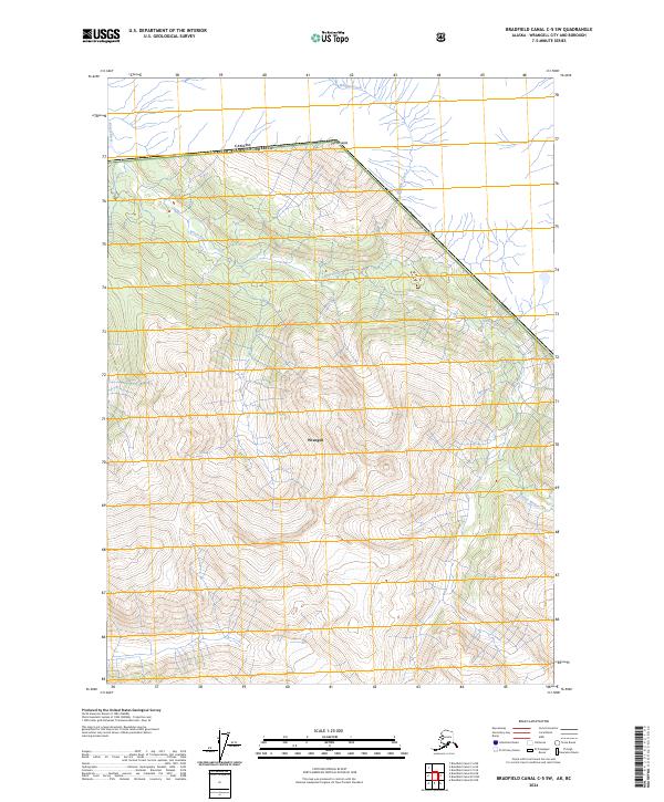 Bradfield Canal C-5 SW topographic map thumbnail