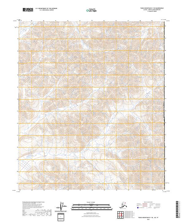 Table Mountain D-1 SE 2023 topographic map thumbnail