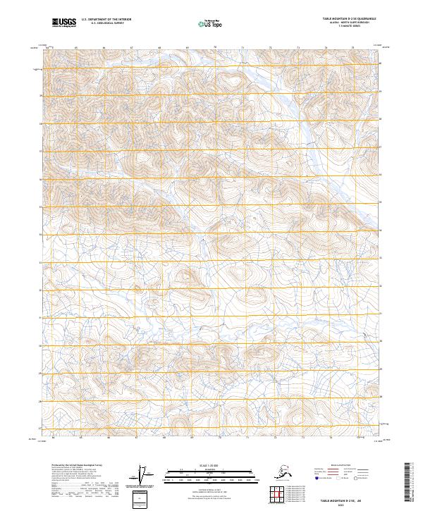 Table Mountain D-2 SE topographic map thumbnail