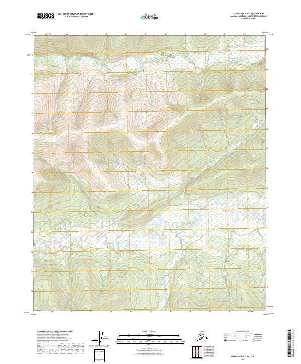 Livengood A-3 SE topographic map thumbnail