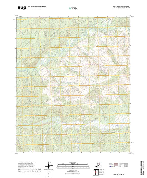 Livengood A-3 SW topographic map thumbnail