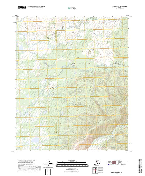 Livengood A-4 SE topographic map thumbnail