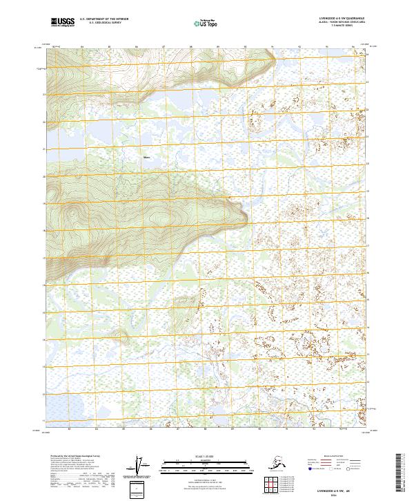 Livengood A-5 SW topographic map thumbnail