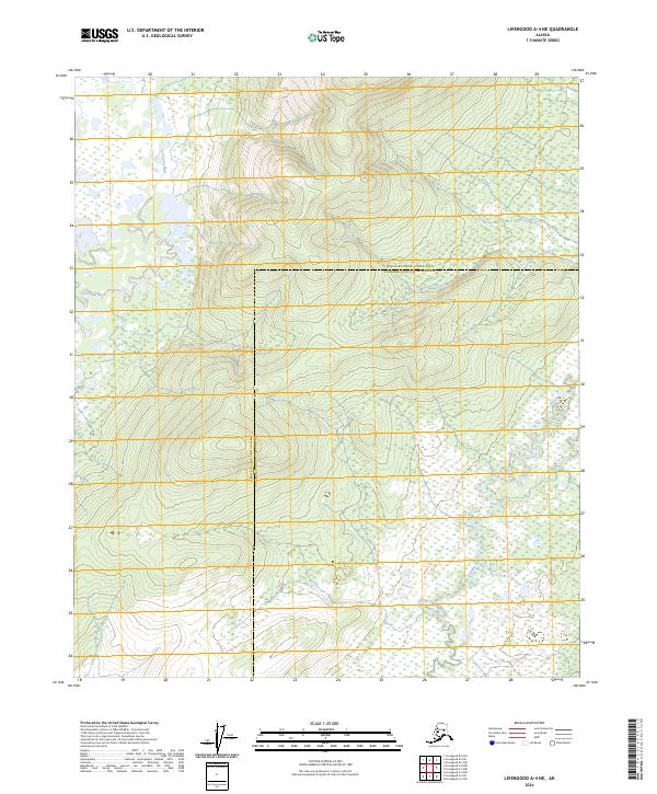 Livengood A-4 NE topographic map thumbnail