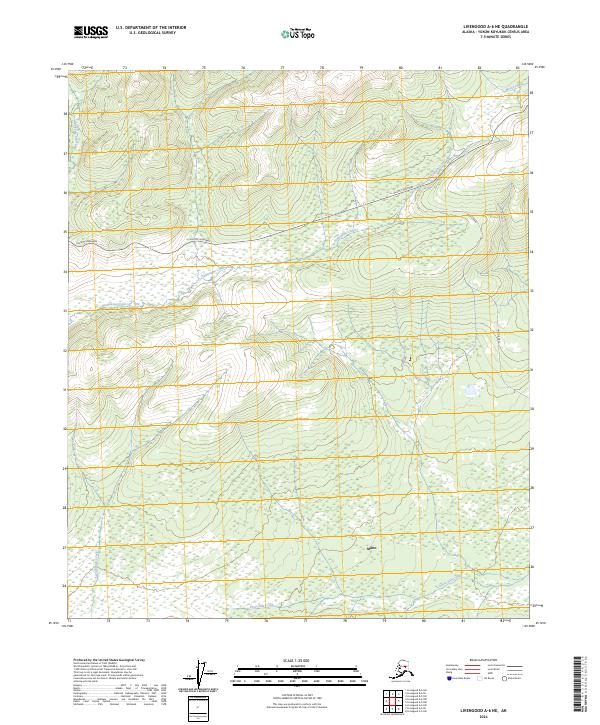 Livengood A-6 NE topographic map thumbnail