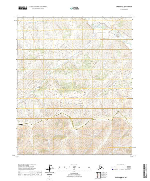 Livengood B-1 SE topographic map thumbnail