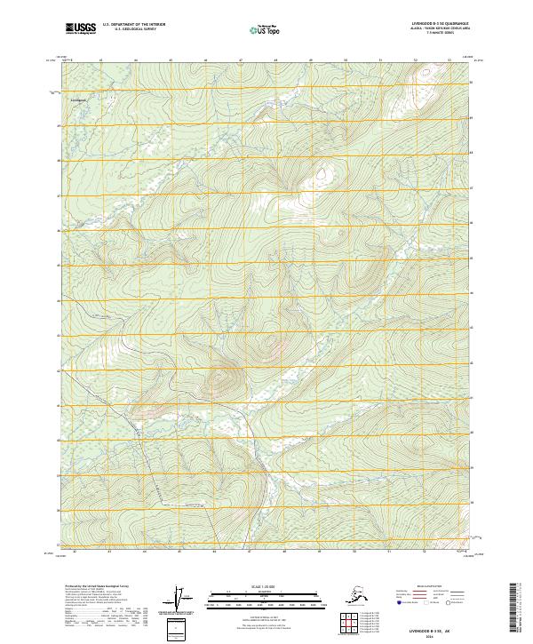Livengood B-3 SE topographic map thumbnail