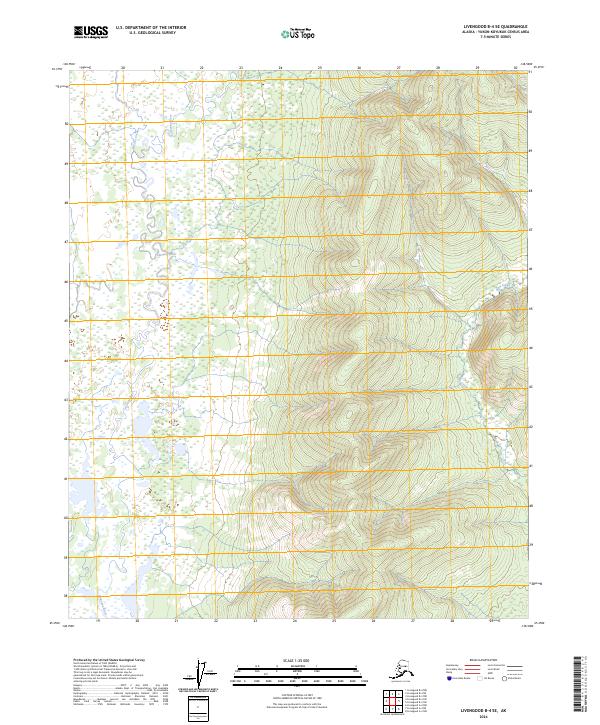 Livengood B-4 SE topographic map thumbnail