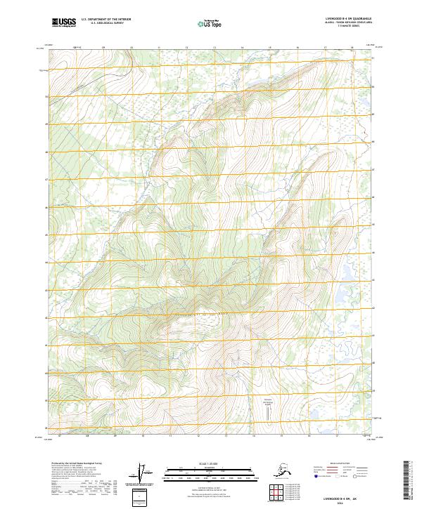 Livengood B-4 SW topographic map thumbnail