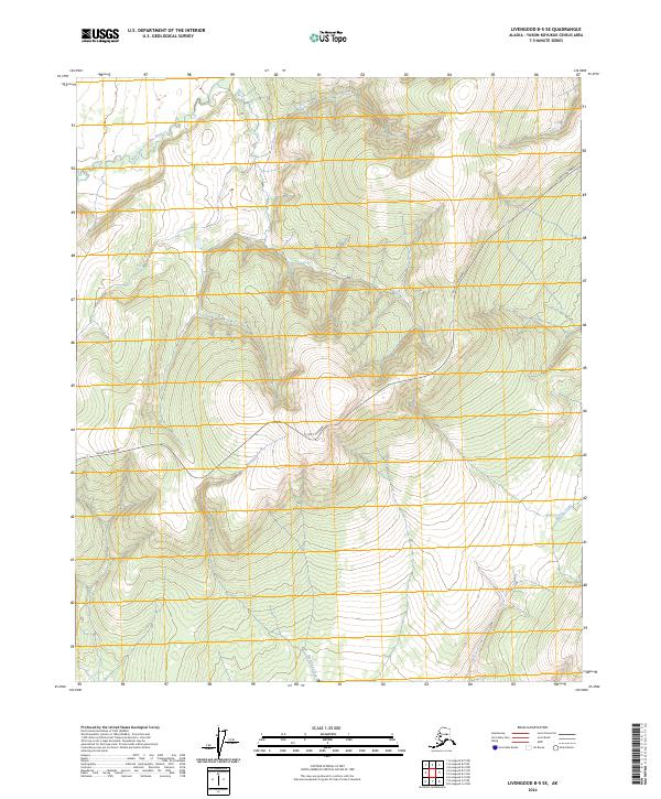 Livengood B-5 SE topographic map thumbnail