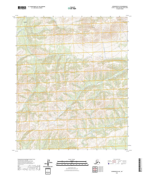 Livengood B-6 SE topographic map thumbnail
