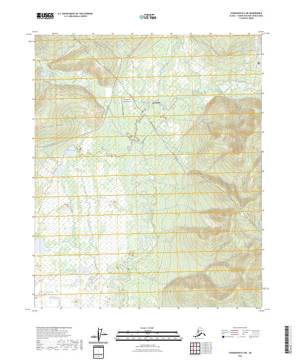 Livengood B-4 NE topographic map thumbnail