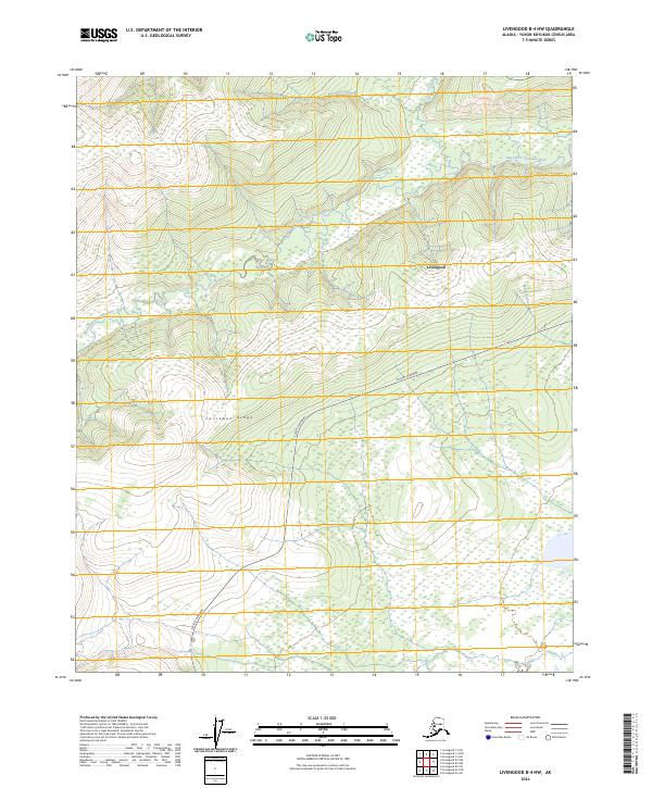 Livengood B-4 NW topographic map thumbnail