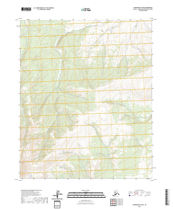 Livengood B-5 NW topographic map thumbnail