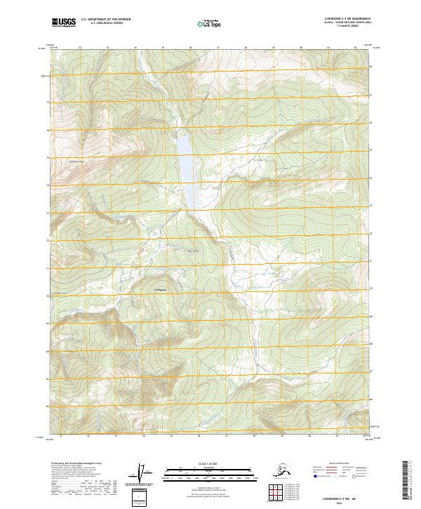 Livengood C-3 SW topographic map thumbnail