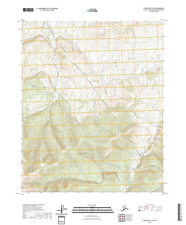Livengood C-4 SW topographic map thumbnail