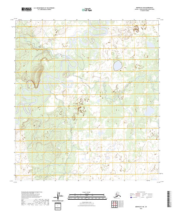 Medfra B-2 NE topographic map thumbnail