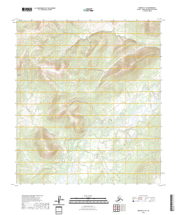 Medfra D-1 SE topographic map thumbnail