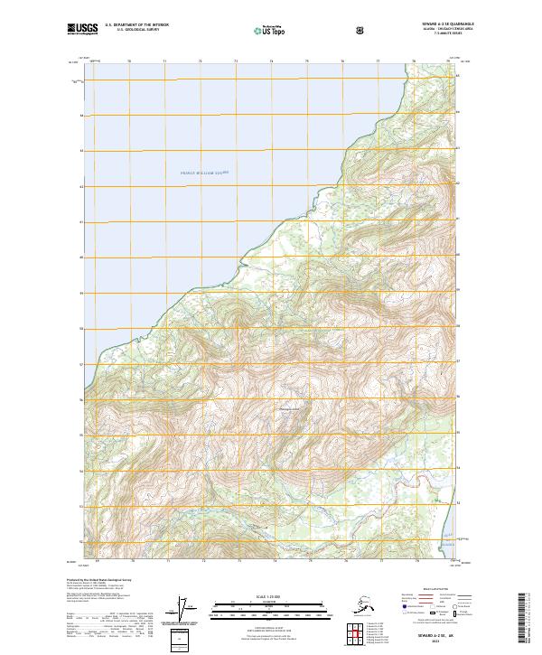 Seward A-2 SE topographic map thumbnail